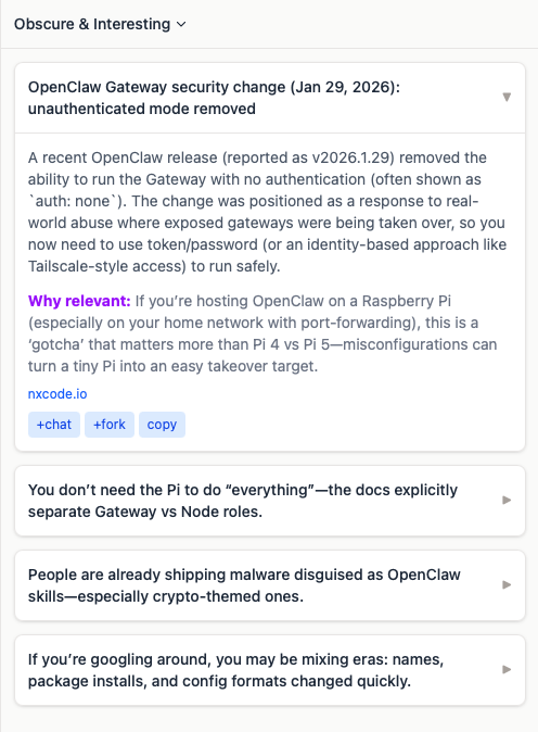 Discoveries - example 2